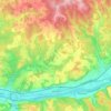 Lalinde topographic map, elevation, terrain