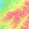 Калининский район topographic map, elevation, terrain