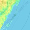 Assateague Island topographic map, elevation, terrain