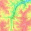 Merriam topographic map, elevation, terrain