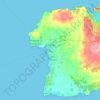 Ciutadella topographic map, elevation, terrain