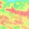 Saulnières topographic map, elevation, terrain