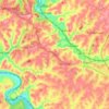 North Huntingdon Township topographic map, elevation, terrain