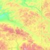 Southeast Fairbanks topographic map, elevation, terrain