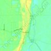 Eudora topographic map, elevation, terrain