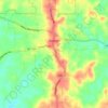 Raleigh topographic map, elevation, terrain