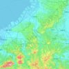 Ichihara topographic map, elevation, terrain