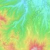 Nagawa topographic map, elevation, terrain