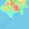 Virac topographic map, elevation, terrain