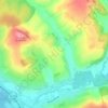 Moiry topographic map, elevation, terrain