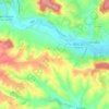 Bellou-sur-Huisne topographic map, elevation, terrain