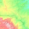 Converse County topographic map, elevation, terrain