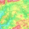 Mendham topographic map, elevation, terrain