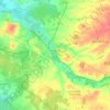 Buzançais topographic map, elevation, terrain