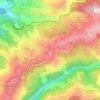 Broummana topographic map, elevation, terrain