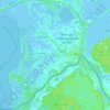 Rusnės seniūnija topographic map, elevation, terrain
