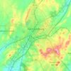 Harrisonburg topographic map, elevation, terrain