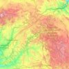 Guadalajara topographic map, elevation, terrain