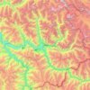 Ghanche District topographic map, elevation, terrain