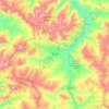 Big Sky topographic map, elevation, terrain