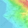 Pylaia Municipal Unit topographic map, elevation, terrain