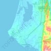 Crescent City topographic map, elevation, terrain