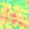 Calan topographic map, elevation, terrain