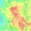 Green topographic map, elevation, terrain