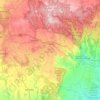 Shire of Moorabool topographic map, elevation, terrain