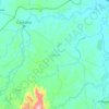 Caucasia topographic map, elevation, terrain