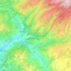 Praid topographic map, elevation, terrain
