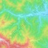 Monterosso Grana topographic map, elevation, terrain