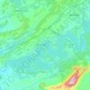 Douglas Lake topographic map, elevation, terrain