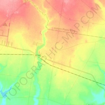 Berrybank topographic map, elevation, terrain