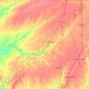 Macoupin County topographic map, elevation, terrain