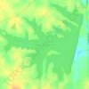 Lake Caroline topographic map, elevation, terrain
