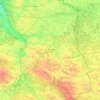 Lublin Voivodeship topographic map, elevation, terrain