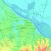 Brčko topographic map, elevation, terrain