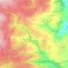 Thruscross topographic map, elevation, terrain