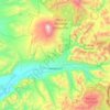 Melipeuco topographic map, elevation, terrain