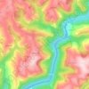 Fraissines topographic map, elevation, terrain