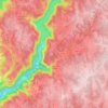 Servières-le-Château topographic map, elevation, terrain