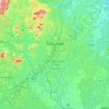 Yaoundé topographic map, elevation, terrain