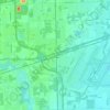 Romulus topographic map, elevation, terrain