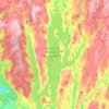 Quabbin Reservoir topographic map, elevation, terrain