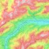Oberwil im Simmental topographic map, elevation, terrain