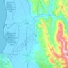 Bashkia Kurbin topographic map, elevation, terrain