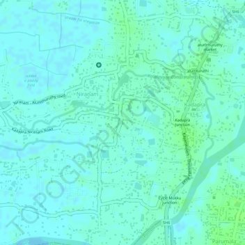 Kizhakkummuri topographic map, elevation, terrain
