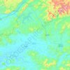 Lục Ngạn District topographic map, elevation, terrain