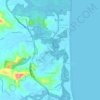Ocean Shores topographic map, elevation, terrain